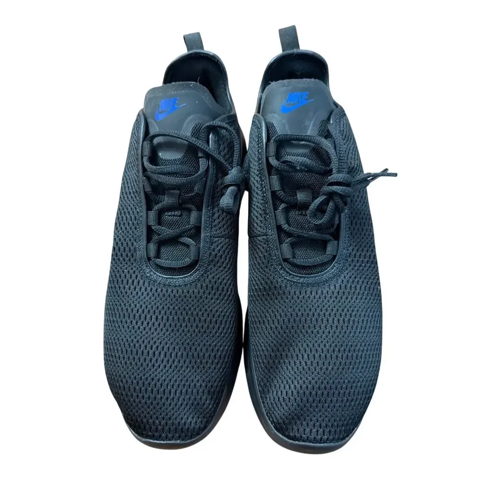 Nike Men's Air Max Motion 2 Black Blue Iridescent Athletic Running Shoes Size 13